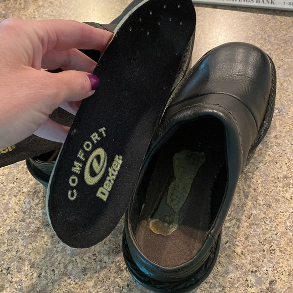 Dexter Comfort Black Slip On Shoes 6M WITH FLAWS - Picture 14 of 17